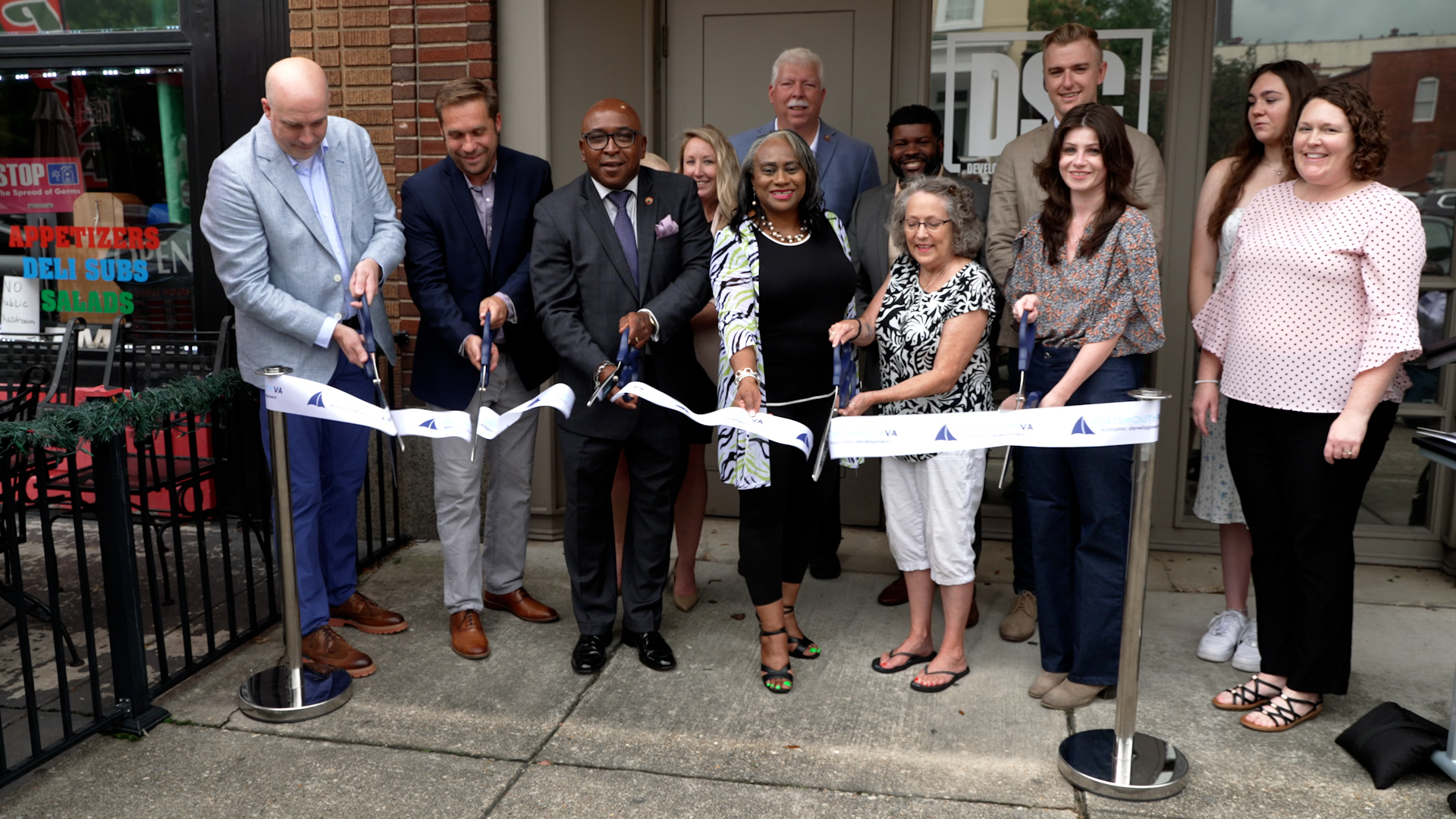 Ribbon cutting ceremony for DSC, a new business in Portsmouth, VA