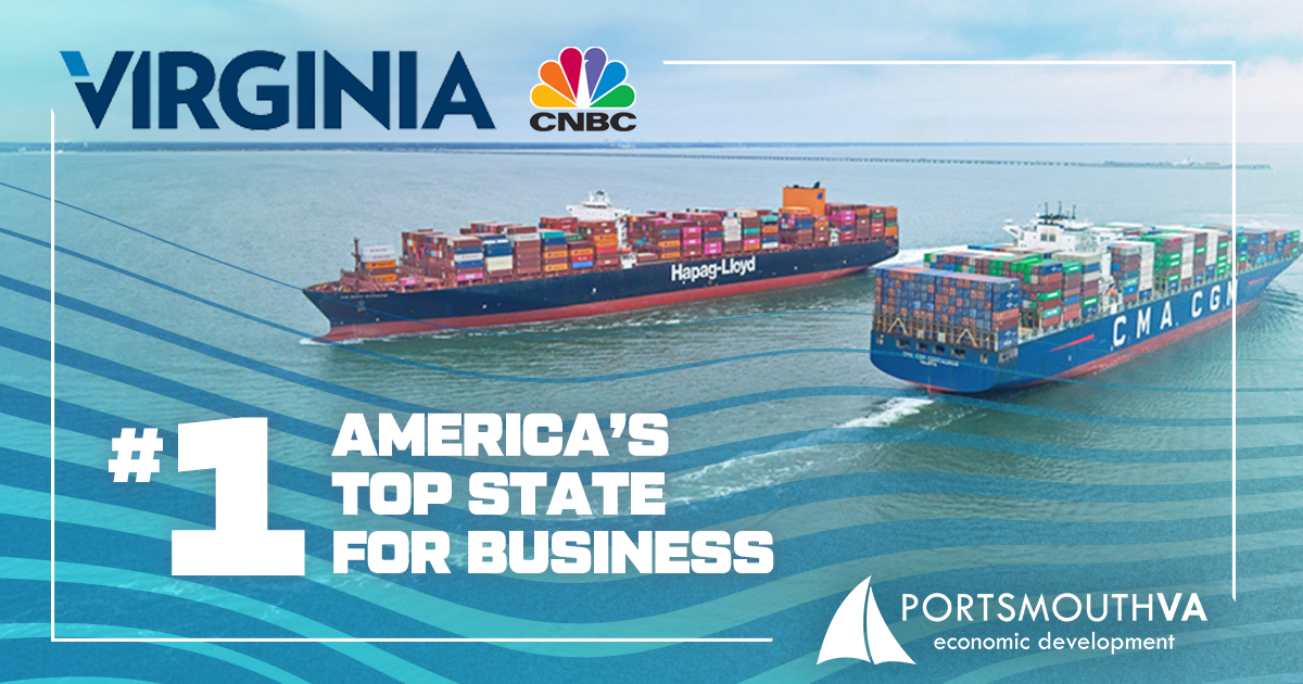 Portsmouth Economic Development Virginia America's Top State For Business Per CNBC 2
